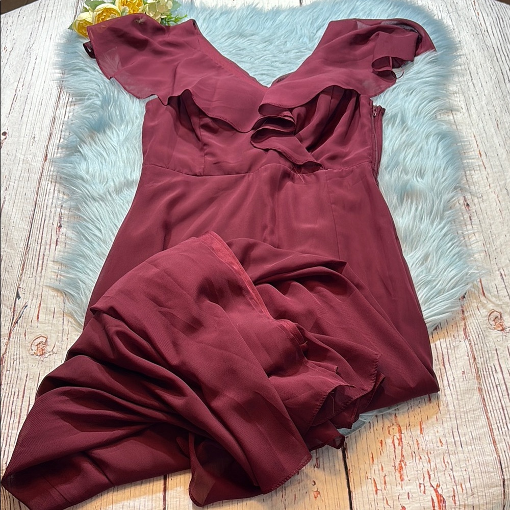 Birdy Grey Burgundy Wedding Dress